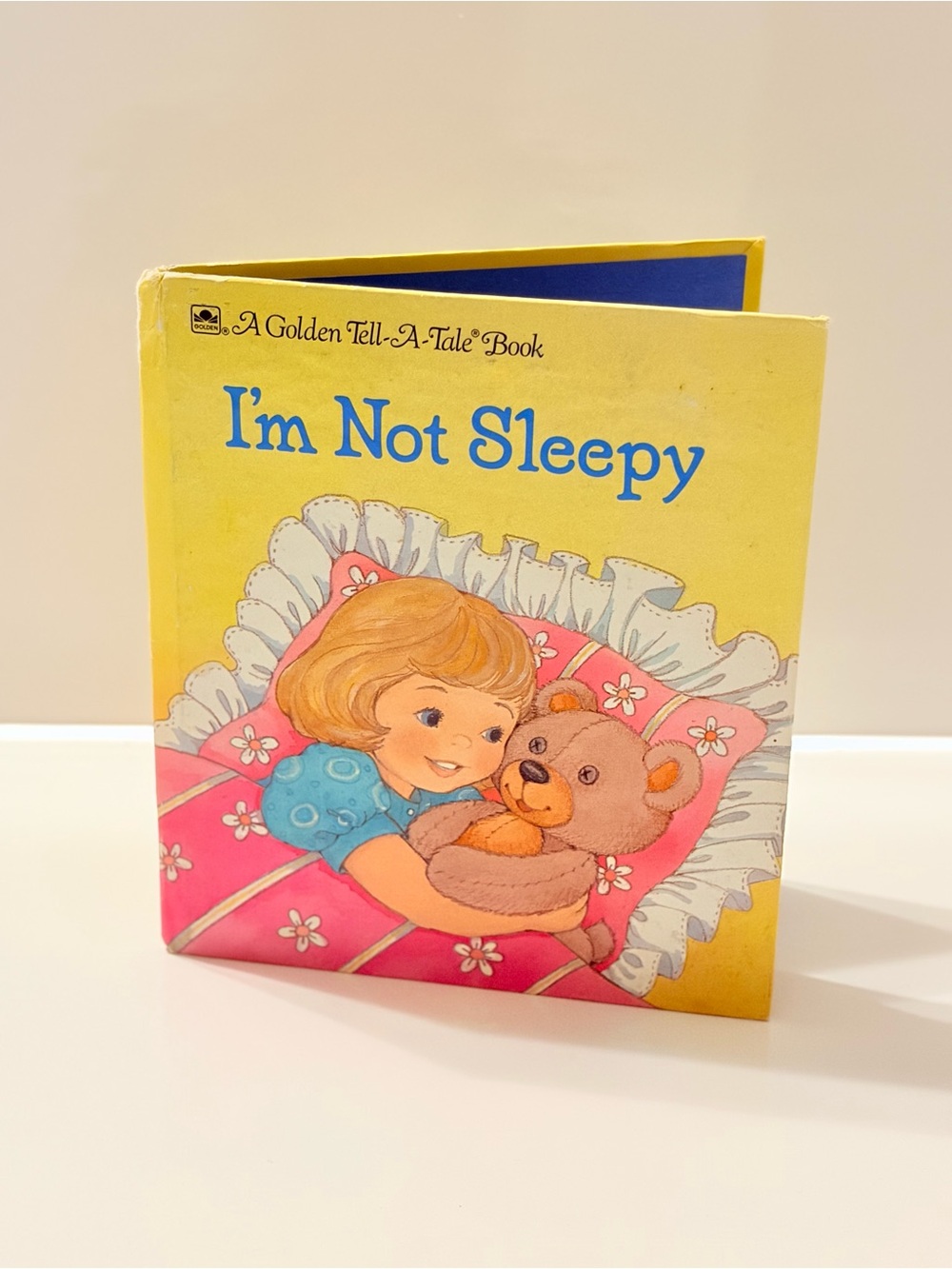 Vintage Golden Book Tell-a-Tale “I’m Not Sleepy” Kids Book 1980s